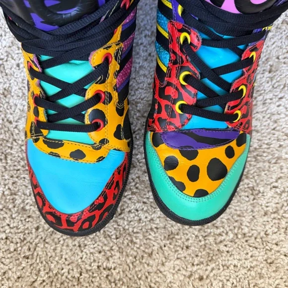 2012 Adidas Originals by Jeremy Scott Instinct Hi Black Light Aqua G61090 S10